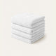 Guest towel zero-twist cotton 30x30 cm (4 pcs) | White