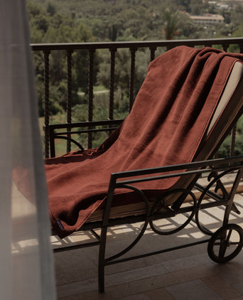 Towel zero-twist cotton 100x150 cm | Chestnut