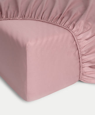 Fitted Sheet Egyptian Cotton Sateen 400TC | Blush Pink