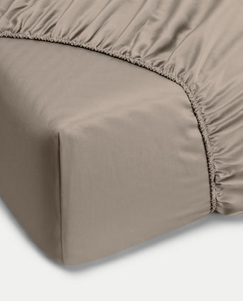 Fitted Sheet Egyptian Cotton Sateen 400TC | Champagne