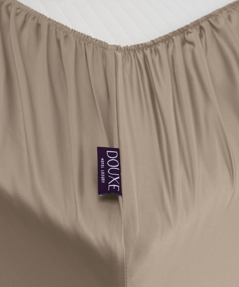 Fitted Sheet Egyptian Cotton Sateen 400TC | Champagne