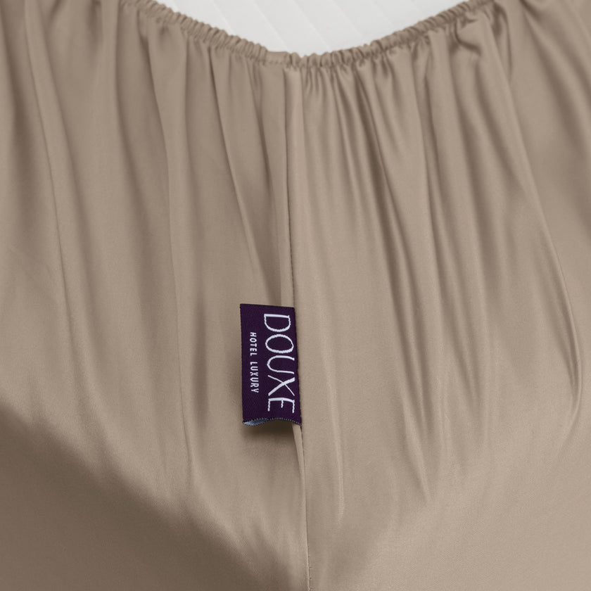 Fitted Sheet Egyptian Cotton Sateen 400TC | Champagne