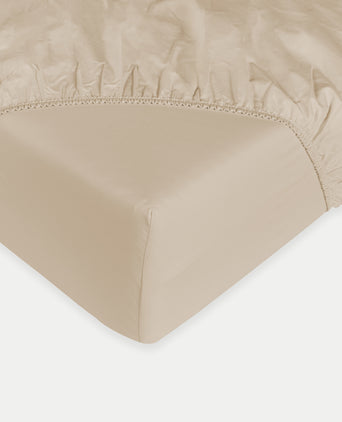 Fitted Sheet Egyptian Cotton Sateen 400TC | Champagne