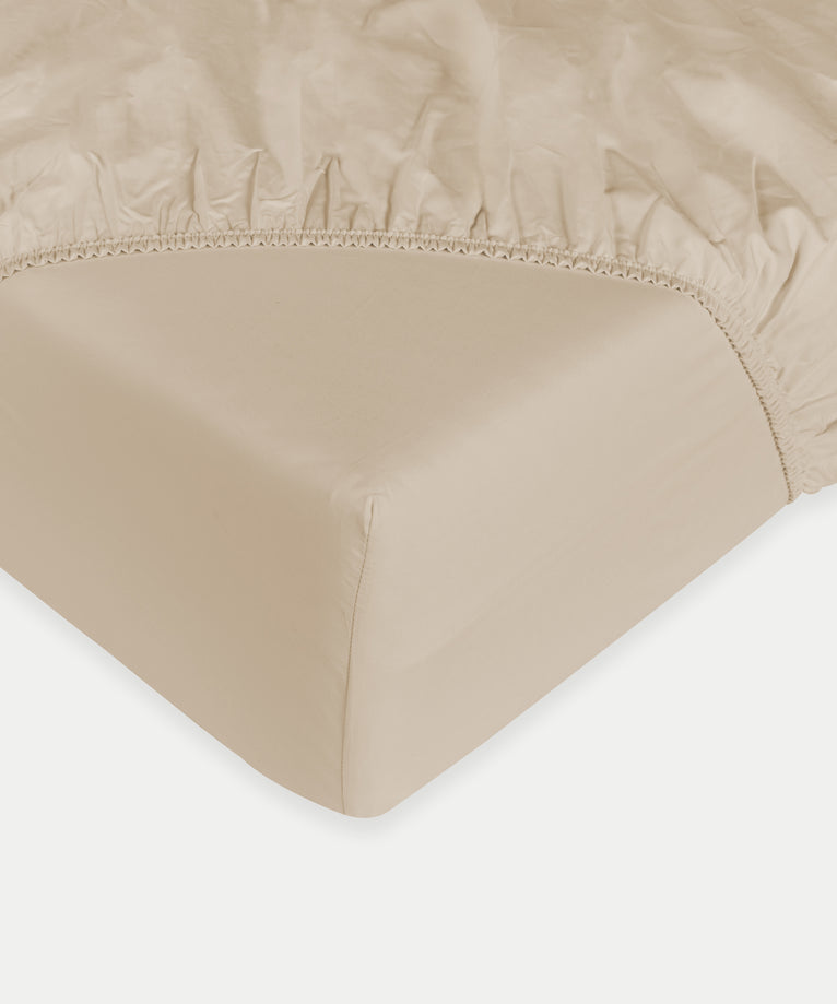 Fitted Sheet Egyptian Cotton Sateen 400TC | Champagne