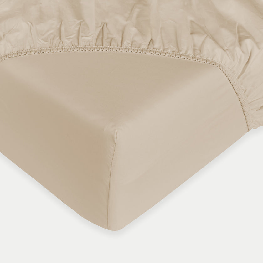 Fitted Sheet Egyptian Cotton Sateen 400TC | Champagne