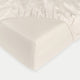 Egyptian Cotton Fitted Sheet Sateen 400TC | Cream