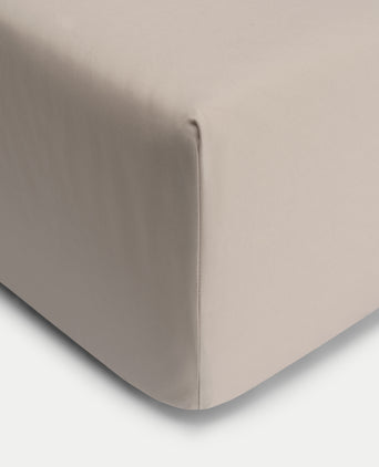 Fitted Sheet Egyptian Cotton Percale 400TC | Latte