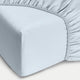 Fitted Sheet Egyptian Cotton Percale 400TC | Pastel blue