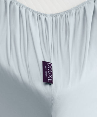 Fitted Sheet Egyptian Cotton Percale 400TC | Pastel blue