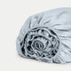 Fitted Sheet Egyptian Cotton Percale 400TC | Pastel blue