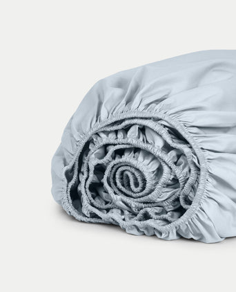 Duvet Cover Set & Fitted Sheet Percale | Pastel Blue