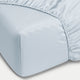 Fitted Sheet Egyptian Cotton Sateen 400TC | Pastel Blue