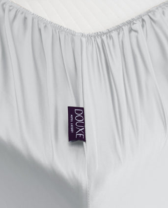 Fitted Sheet Egyptian Cotton Sateen 400TC | Silver Grey