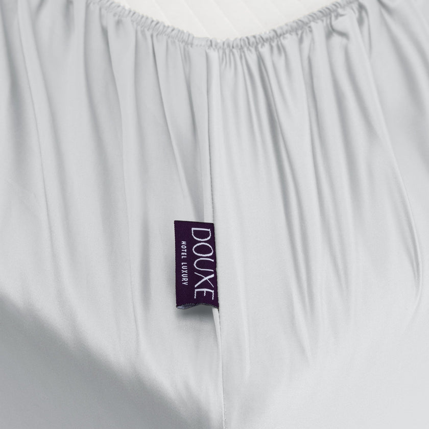 Fitted Sheet Egyptian Cotton Sateen 400TC | Silver Grey