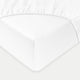 Egyptian Cotton Fitted Sheet Sateen 400TC | White