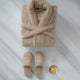 Bathrobe and slippers | Gift set | Latte