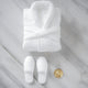 Bathrobe and slippers gift set | White