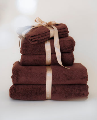 deluxe towel set chestnut