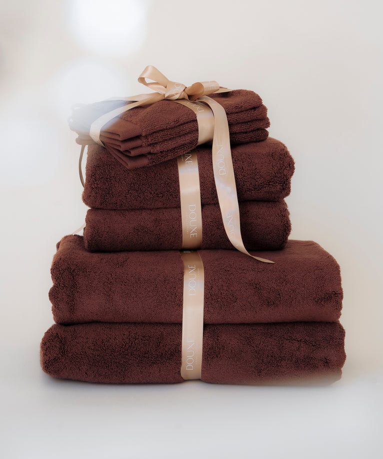 deluxe towel set chestnut