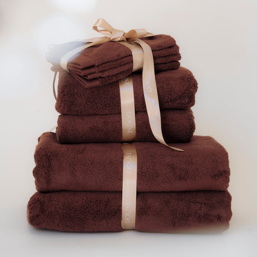 deluxe towel set chestnut