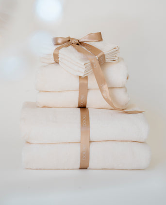 deluxe towel set cream