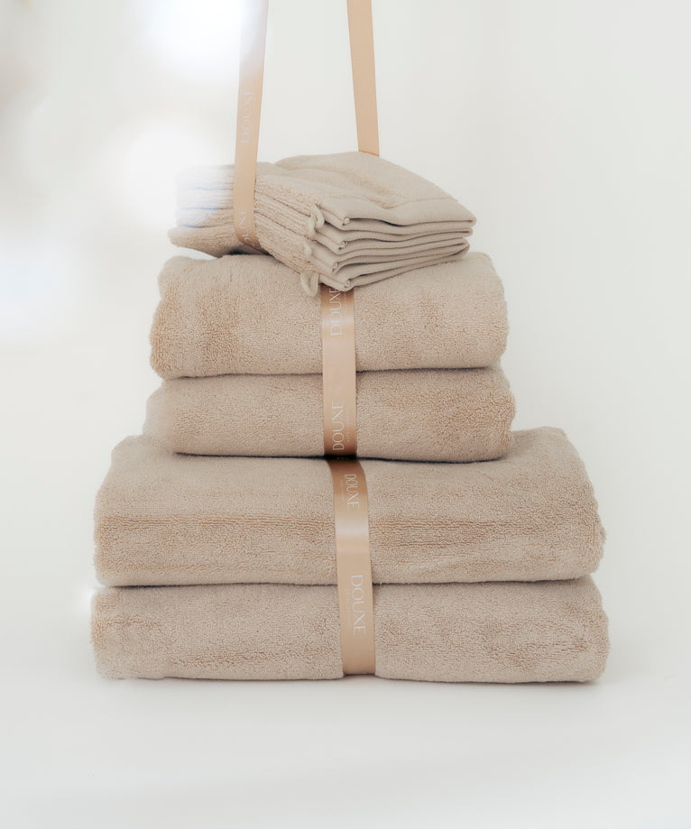 Towel set Deluxe (8 pcs) | Latte