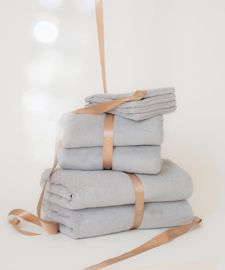 Towel set Deluxe (8 pcs) | Silver Grey