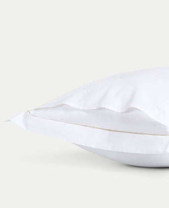 Set of 2 Pillowcases Egyptian Cotton Percale 400TC | Carmel