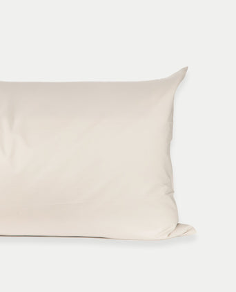 Set of 2 Pillowcases Egyptian Cotton Percale 400TC | Chalk White