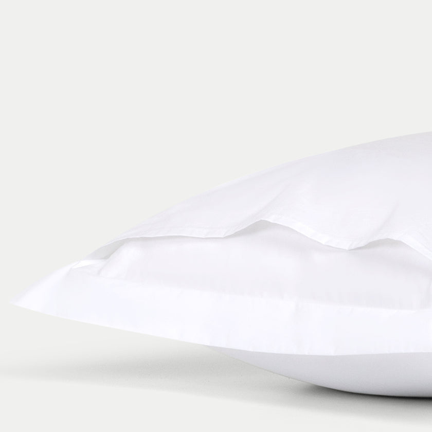 Set of 2 Conservatorium Pillowcases Egyptian Cotton Percale 400TC | White