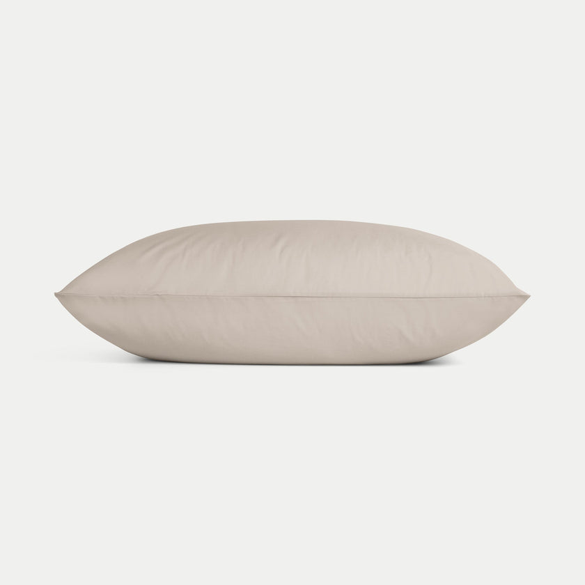 Set of 2 Pillowcases Egyptian Cotton Percale 400TC | Latte