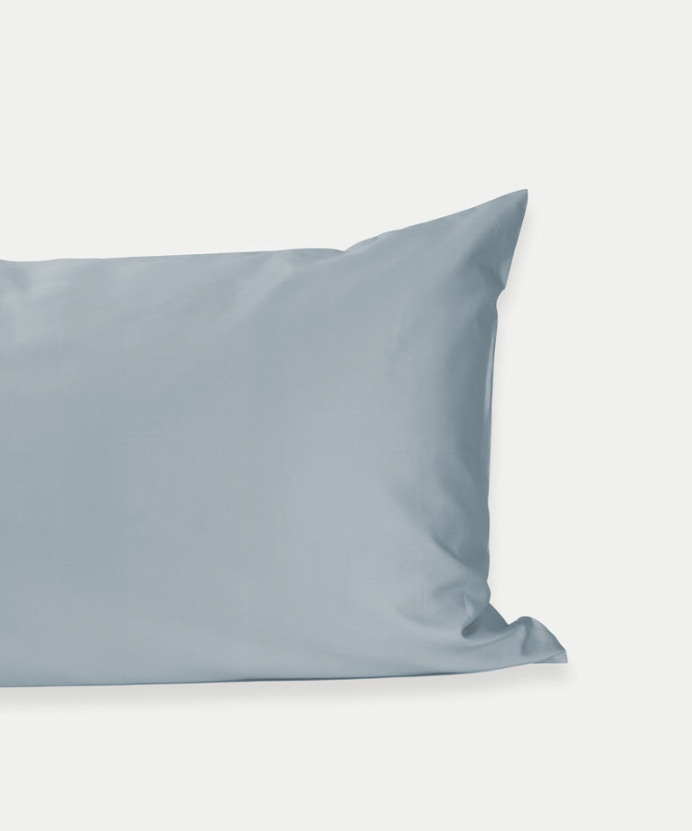 Pillowcase Egyptian Cotton Sateen 400 TC | Misty Blue