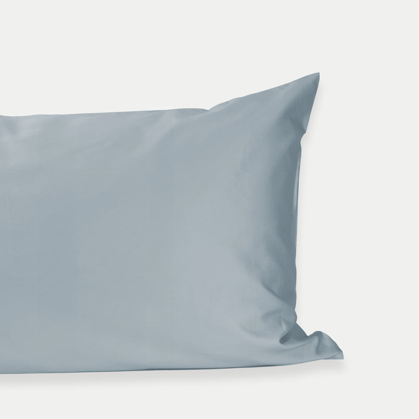 Pillowcase Egyptian Cotton Sateen 400 TC | Misty Blue