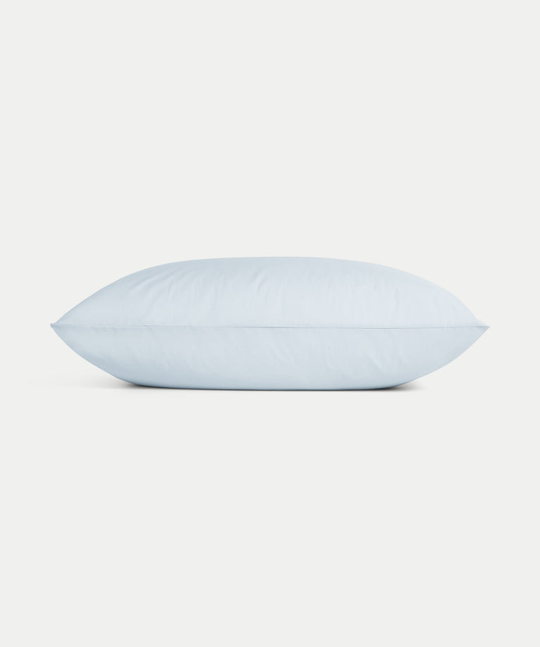 Set of 2 Pillowcases Egyptian Cotton Percale 400TC | Pastel Blue