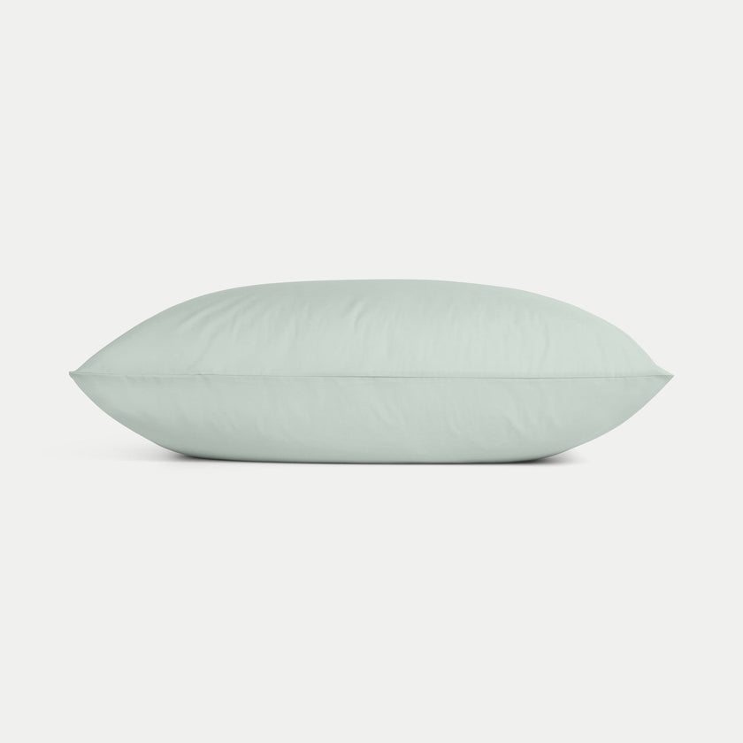 Set of 2 Pillowcases Egyptian Cotton Percale 400TC | Pastel Green