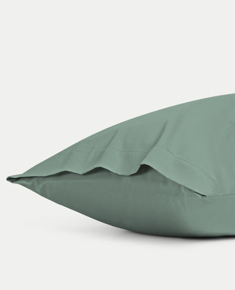 Kids Pillowcase Egyptian Cotton Sateen 400TC Sage Green - Petit Hôtel