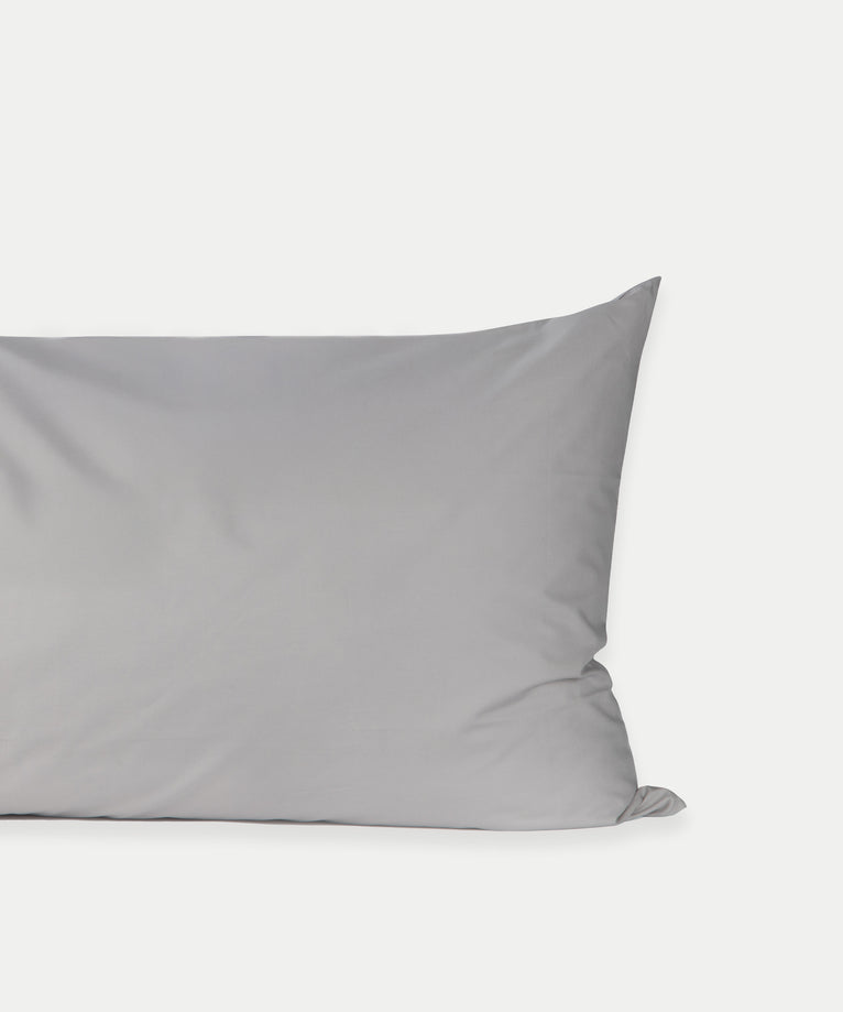 Pillowcase Egyptian Cotton Percale 400 TC | Silver Grey