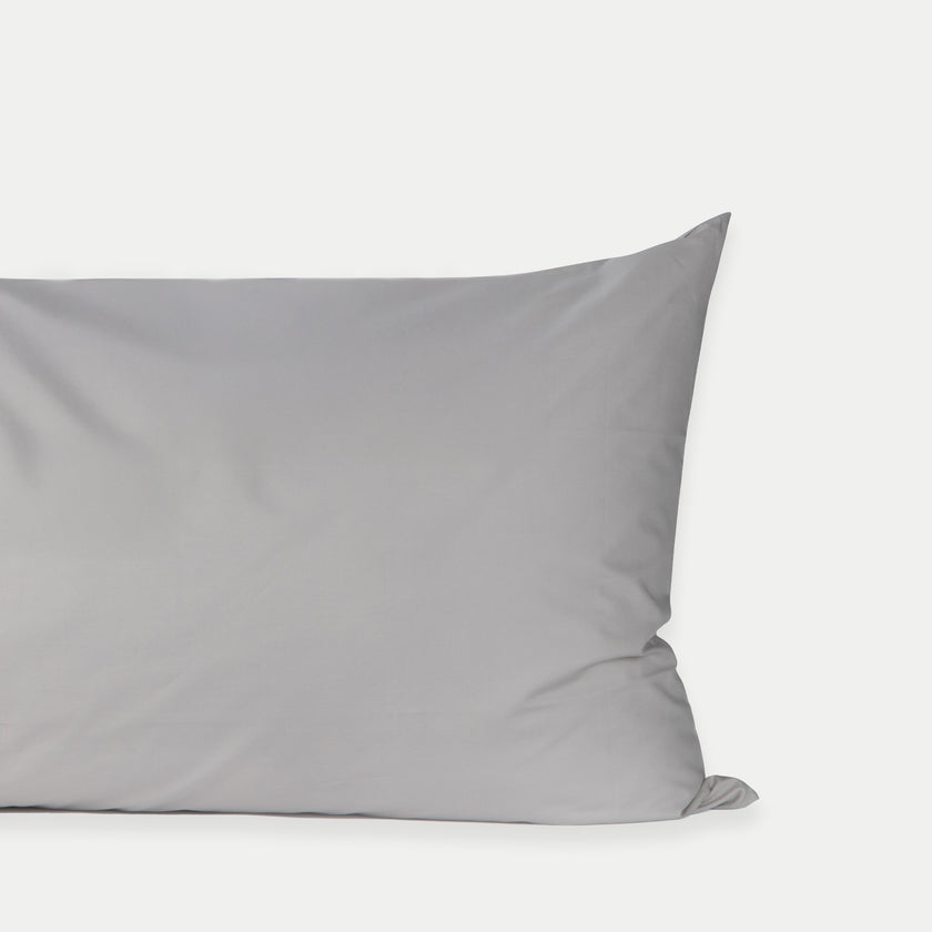 Pillowcase Egyptian Cotton Percale 400 TC | Silver Grey