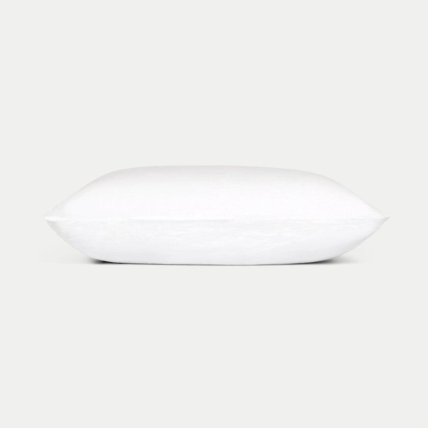 Set of 2 Pillowcases Washed Linen | White