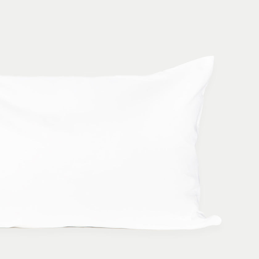 Set of 2 Pillowcases Egyptian Cotton Sateen 400TC | White