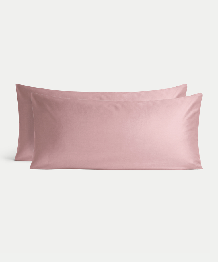 Set of 2 Pillowcases Egyptian Cotton Sateen 400TC | Blush Pink