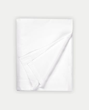 Egyptian Cotton Flat Sheet Sateen 400TC | White