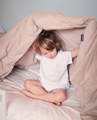 Kids Duvet Cover Egyptian Cotton Percale 400TC Latte - Petit Hôtel