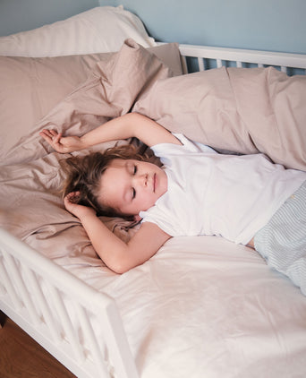 Kids Duvet Cover Egyptian Cotton Percale 400TC Latte - Petit Hôtel