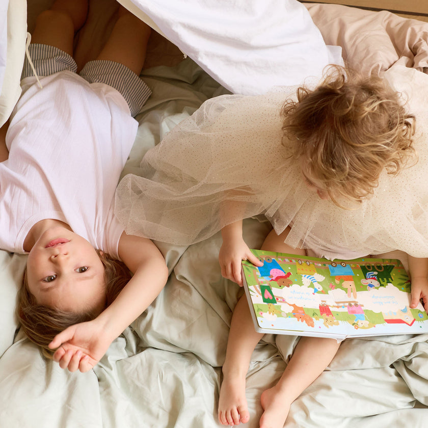 Kids Duvet Cover Egyptian Cotton Percale 400TC Pastel Green - Petit Hôtel