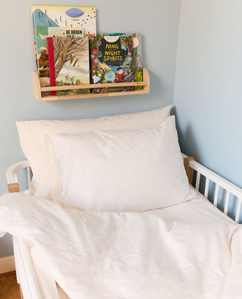 Kids Duvet Cover Egyptian Cotton Percale 400TC Chalk White - Petit Hôtel