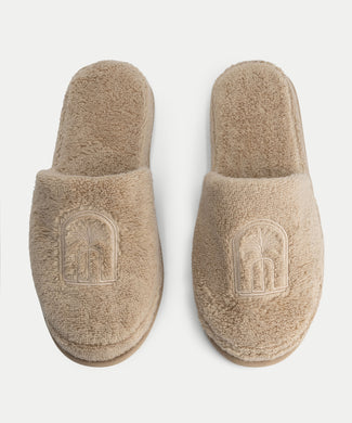 Luxury bathslippers | Latte
