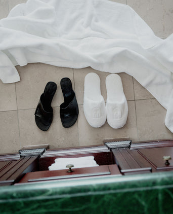 Luxury bathslippers | White