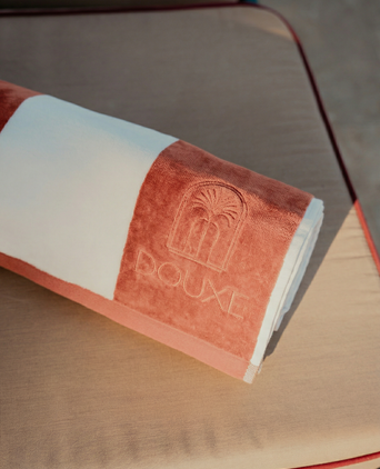 DOUXE Hotel Beach Towel Faded Coral 100x180 cm