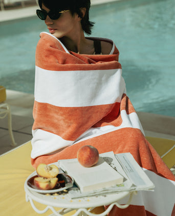 DOUXE Hotel Beach Towel Faded Coral 100x180 cm